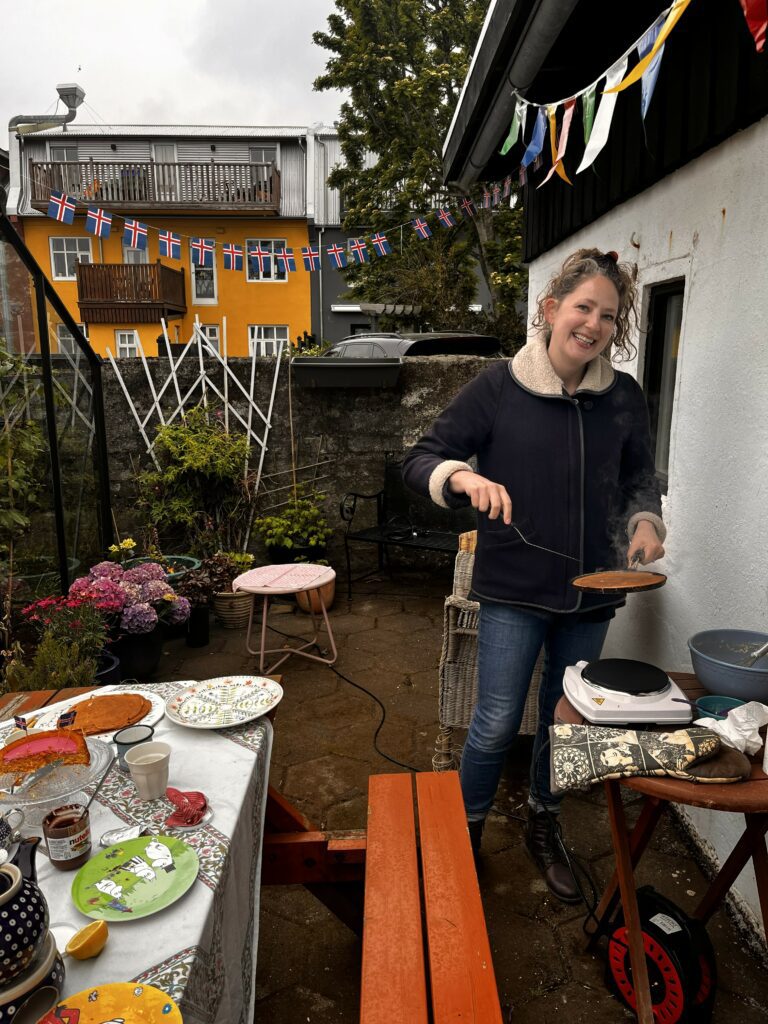Nærmynd úr garðinum