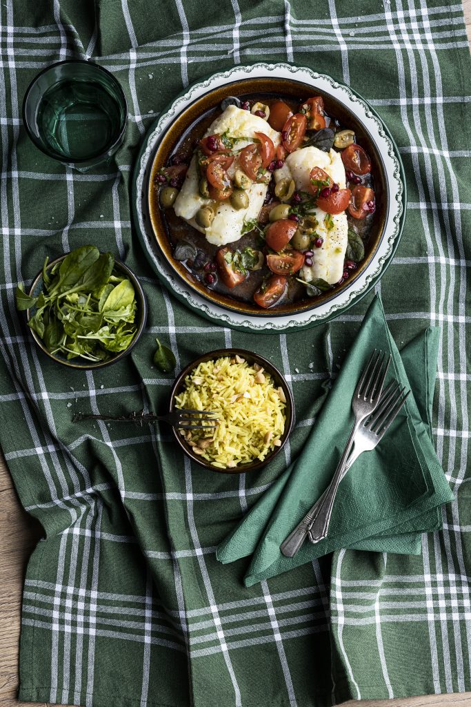 Bökuð langa með tómatsalsa og kóríander