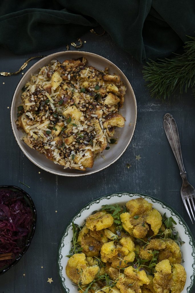 Bökuð steinseljurót með trufflum og stökku brioche-brauði