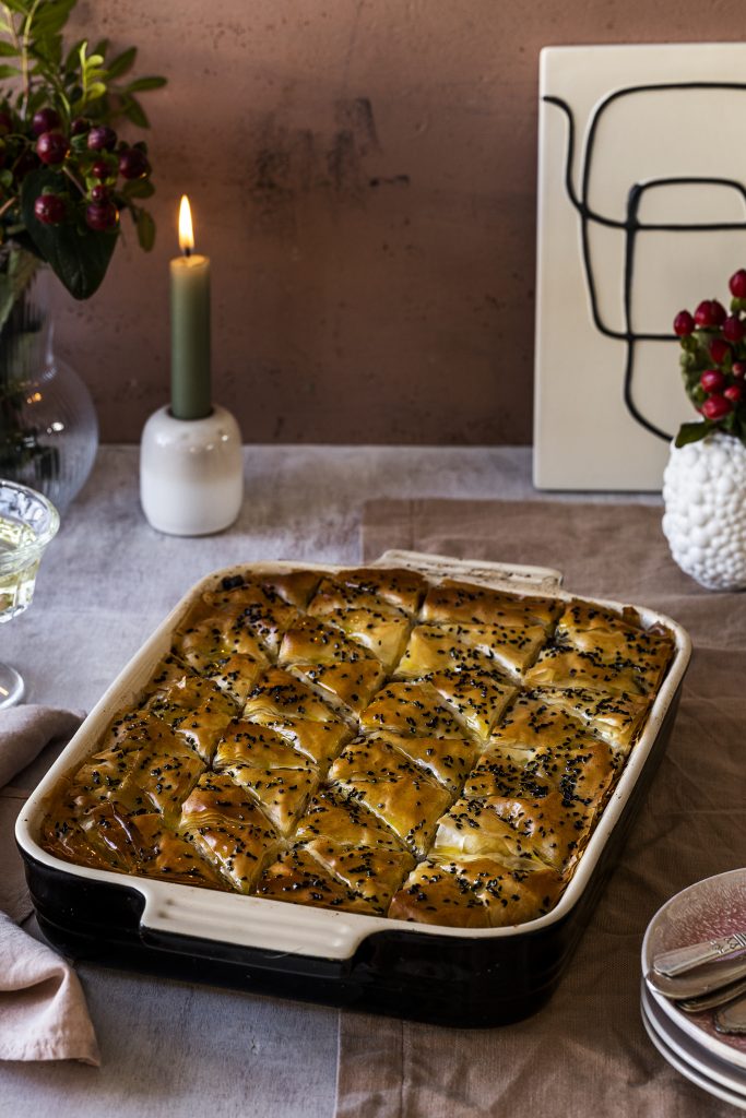 Grænmetis-baklava með fetaosti