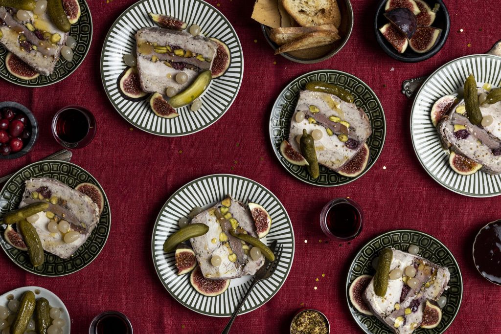 Anda-terrine með kjúklingi og pistasíuhnetum