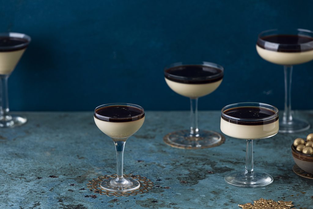 Panna cotta með kaffi og vanillu