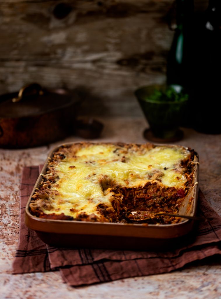 Geggjað graskers-lasagne