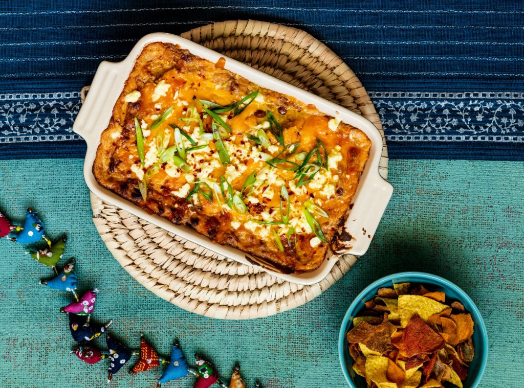 Baunaídýfa með fetaosti og jalapeno-pipar