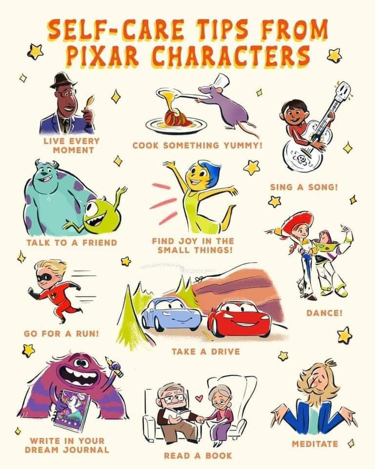 Sjálfsrækt að hætti Pixar