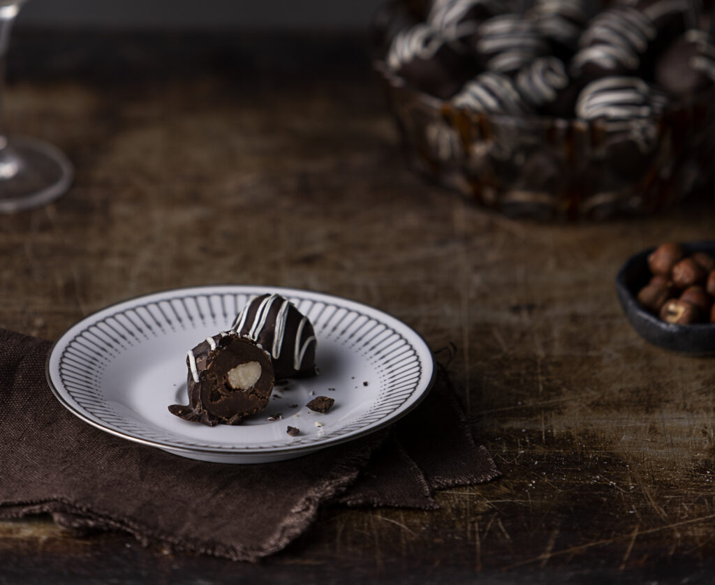 Hátíðlegar heslihnetutrufflur