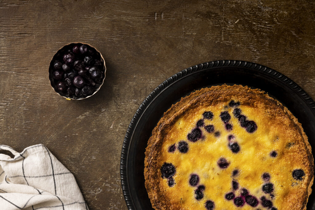 Bláberjabaka með skandinavískum áhrifum