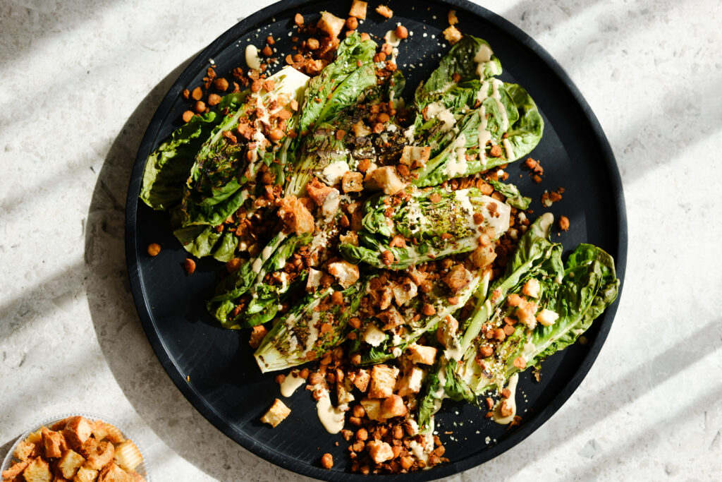 Grillað sesarsalat