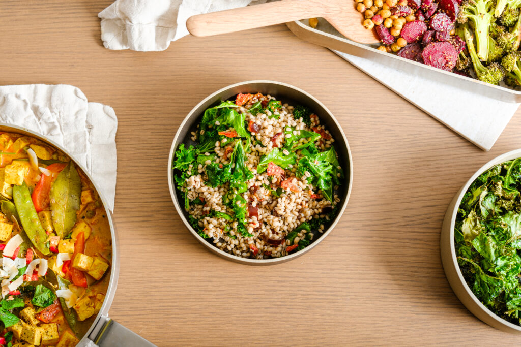 Íslenskt byggsalat með grænkáli