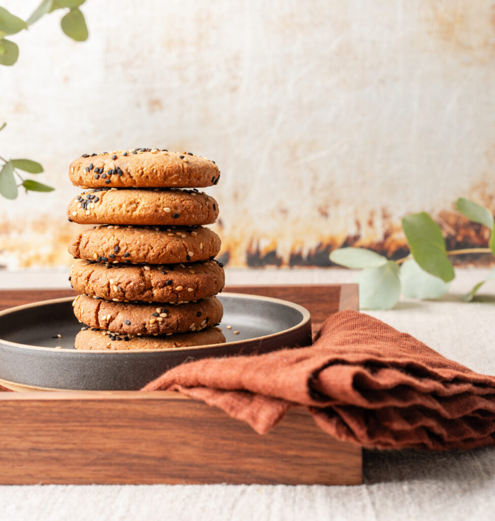 Tahini-smákökur með sesamfræjum – sætir bitar með Japönsku ívafi