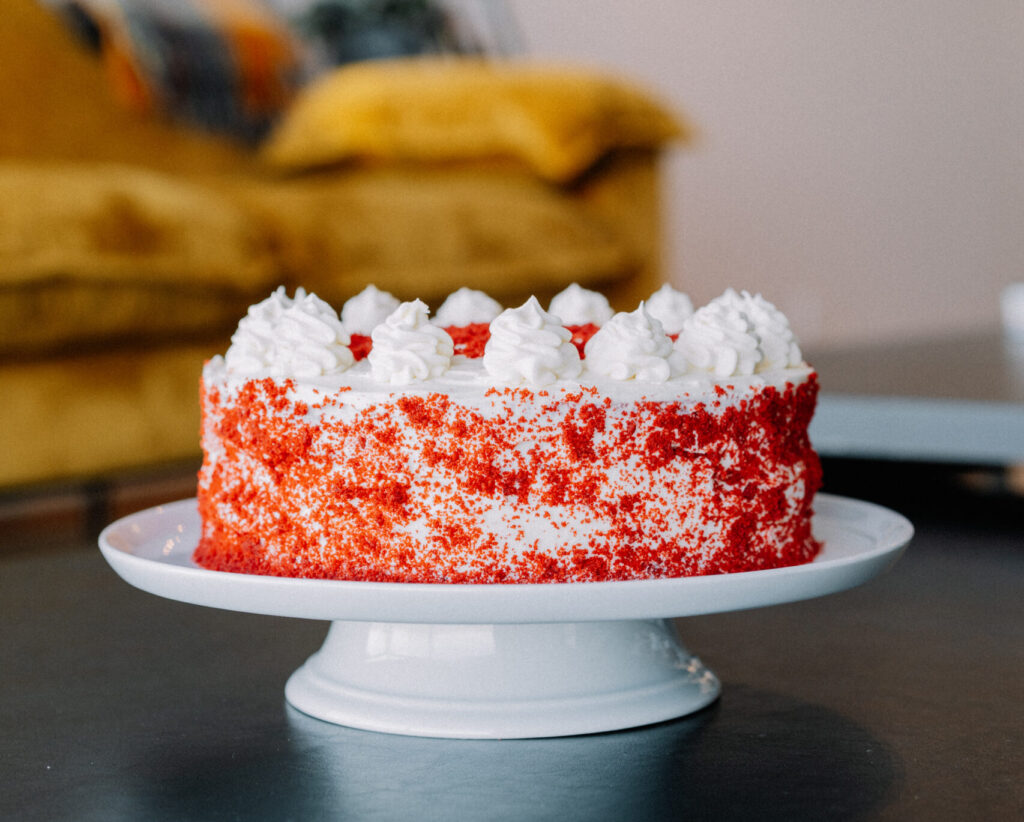 Vegan Red Velvet-kaka að hætti Þorgerðar Ólafsdóttur 
