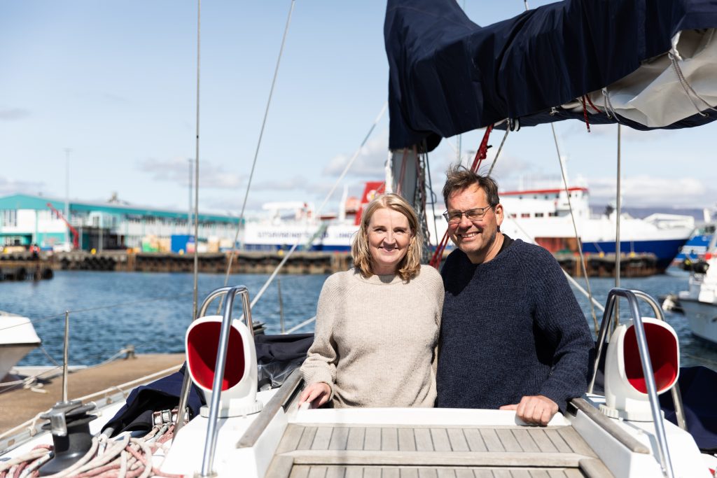Líður hvergi betur en úti á hafi