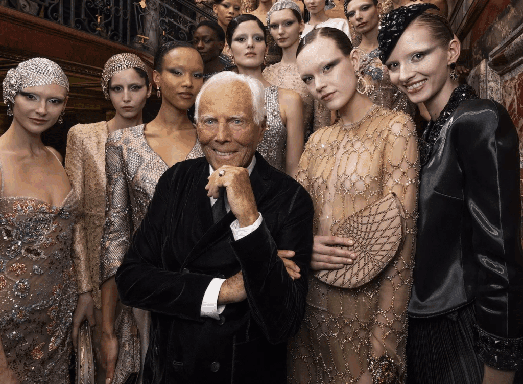 Tískufrömuðurinn Giorgio Armani